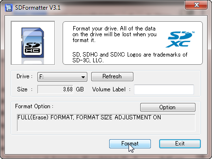 Программа для форматирования SD-карт