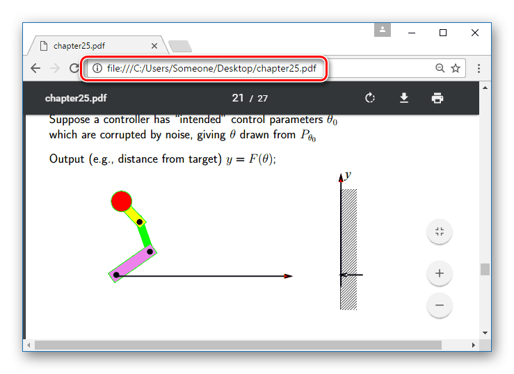 Открытый PDF-файл в браузере