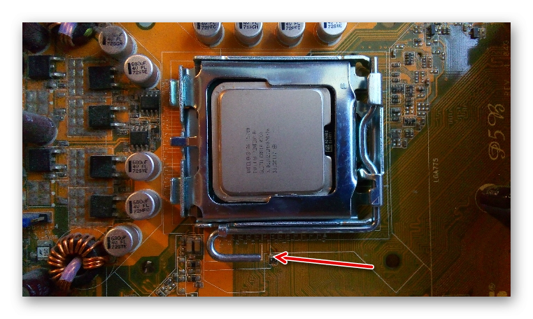 Стальной рычаг у процессора Intel